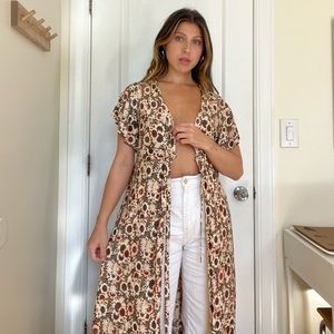 Vintage Floral Duster